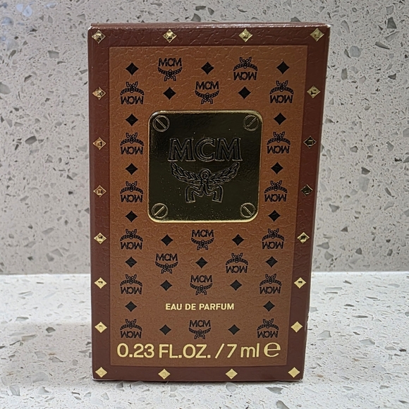 MCM Brown and Gold Eau de Parfum 7ml Bag Charm - Picture 3 of 7